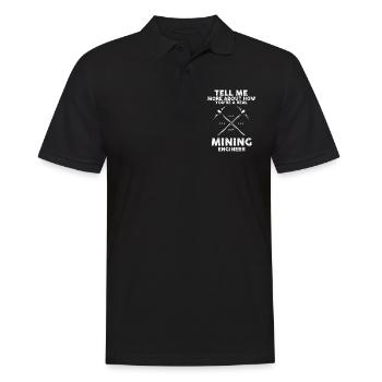 Goldwaschen Goldsucher Goldschüfer Design - Männer Poloshirt - Schwarz - Vorne - Kai (181cm)