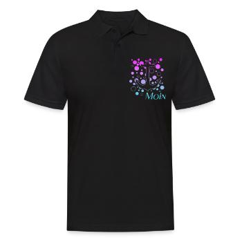 Moin - Männer Poloshirt - Schwarz - Vorne - Kai (181cm)