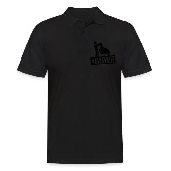 Barber Hairdresser - Men's Polo Shirt - black - Front - Kai (181cm)