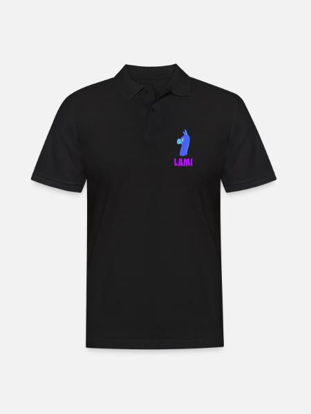 Lami das Lama - Polo Homme - noir