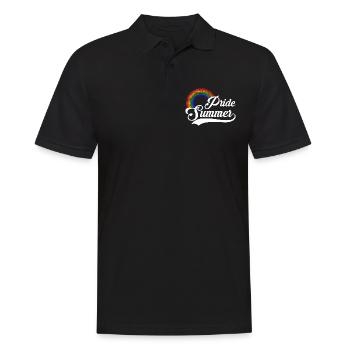 Fierté été LGBT Rainbow Gay Pride Gay - Polo Homme - noir - Devant - Kai (181cm)