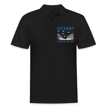Ocean Zooologist Marine Biologist Marine Marine Biology - Men's Polo Shirt - black - Front - Kai (181cm)