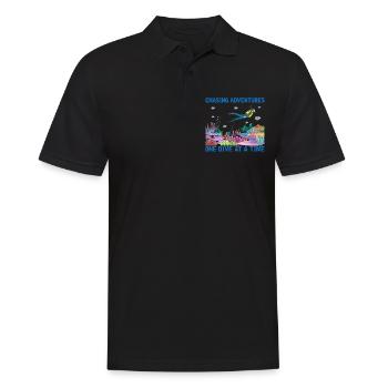 Plongée Aventure Plongeurs Mer Océan - Polo Homme - noir - Devant - Kai (181cm)