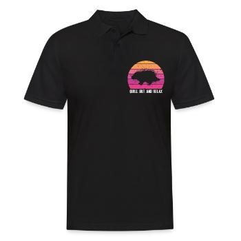 Porcupines designs for rodent animal lovers - Men's Polo Shirt - black - Front - Kai (181cm)