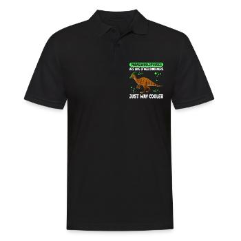 | des dinosaures Parasaurolophus Cadeau Dinos - Polo Homme - noir - Devant - Kai (181cm)