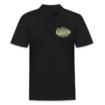Essen Essener Original - Männer Poloshirt - Schwarz - Vorne - Kai (181cm)