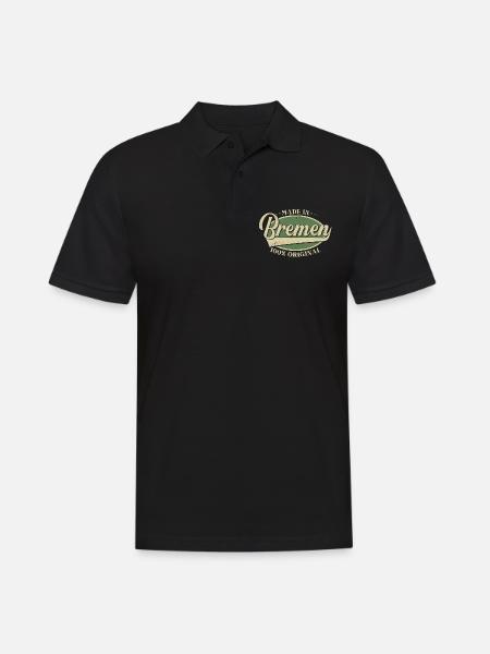 Bremen Bremer Original - Männer Poloshirt - Schwarz