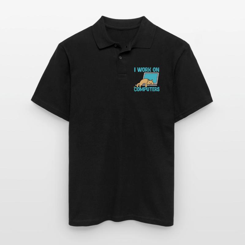 Programmierer Computer Code Informatik Geschenk Männer Poloshirt