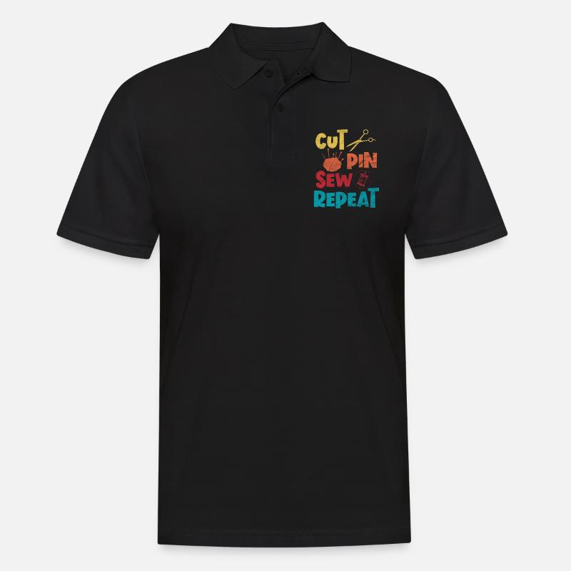 Nähen - Männer Poloshirt - Schwarz
