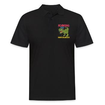 Jardin d’enfants dinosaures - Polo Homme - noir - Devant - Kai (181cm)
