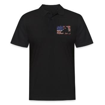 Quad ATV Motorsport USA Amérique Quad riders - Polo Homme - noir - Devant - Kai (181cm)