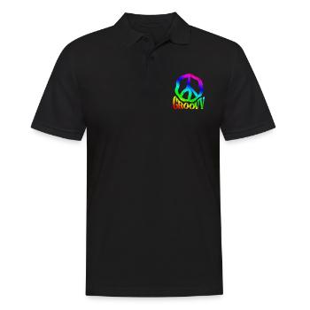 Hippy - Men's Polo Shirt - black - Front - Kai (181cm)