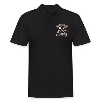 Cuisinière - Polo Homme - noir - Devant - Kai (181cm)