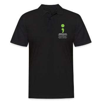 Santé mentale - Polo Homme - noir - Devant - Kai (181cm)