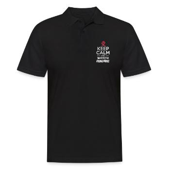 Anime - Polo Homme - noir - Devant - Kai (181cm)