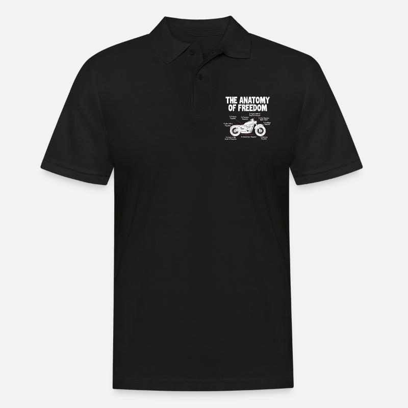 Biker - Männer Poloshirt - Schwarz