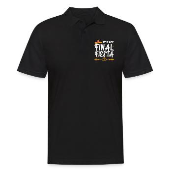 Junggesellenabschied - Männer Poloshirt - Schwarz - Vorne - Kai (181cm)