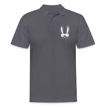 Rabbit Rabbit Easter Long-eared Gift - Men's Polo Shirt - charcoal grey - Front - Nico (186cm)