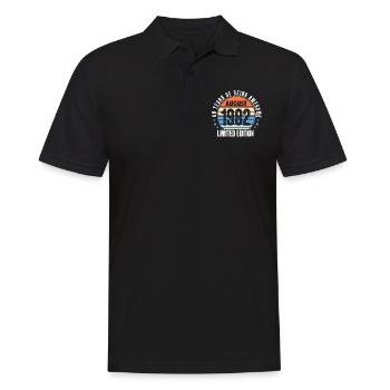 Août 1982 - Polo Homme - noir - Devant - Kai (181cm)