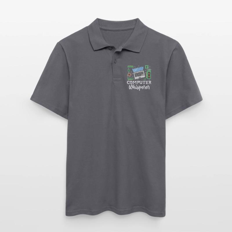 Computer Nerd PC Programmer Computer Science Gift Men's Polo Shirt