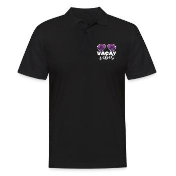 Beach - Men's Polo Shirt - black - Front - Kai (181cm)