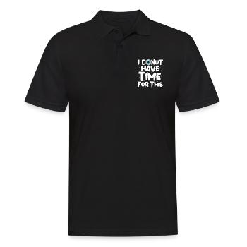 Donut Süssigkeiten Donuts Essen Bäcker Geschenk - Männer Poloshirt - Schwarz - Vorne - Kai (181cm)