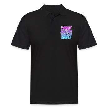 Donut Süssigkeiten Donuts Essen Bäcker Geschenk - Männer Poloshirt - Schwarz - Vorne - Kai (181cm)