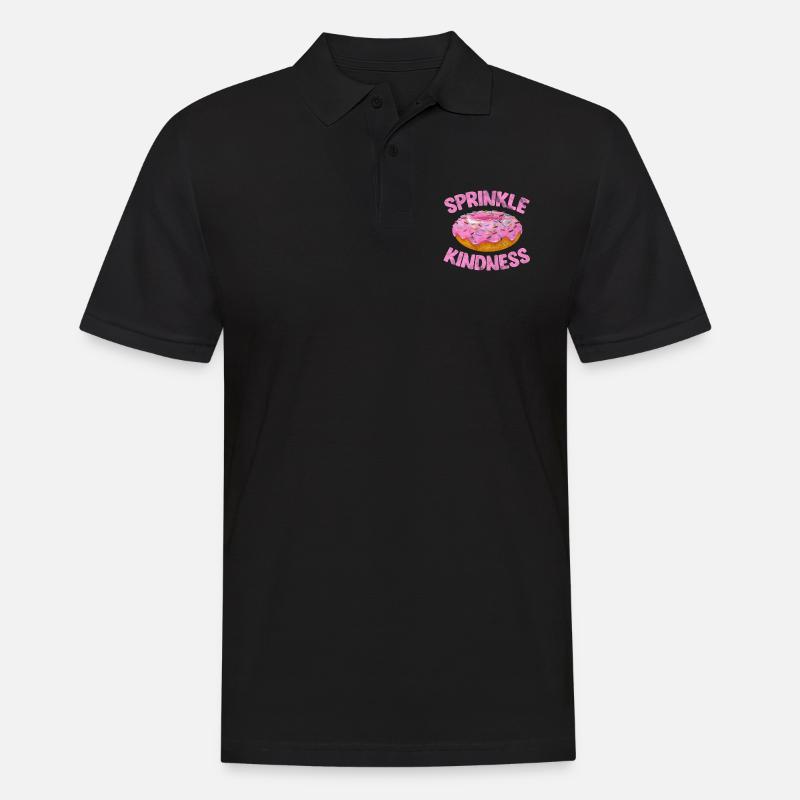 Donut - Männer Poloshirt - Schwarz