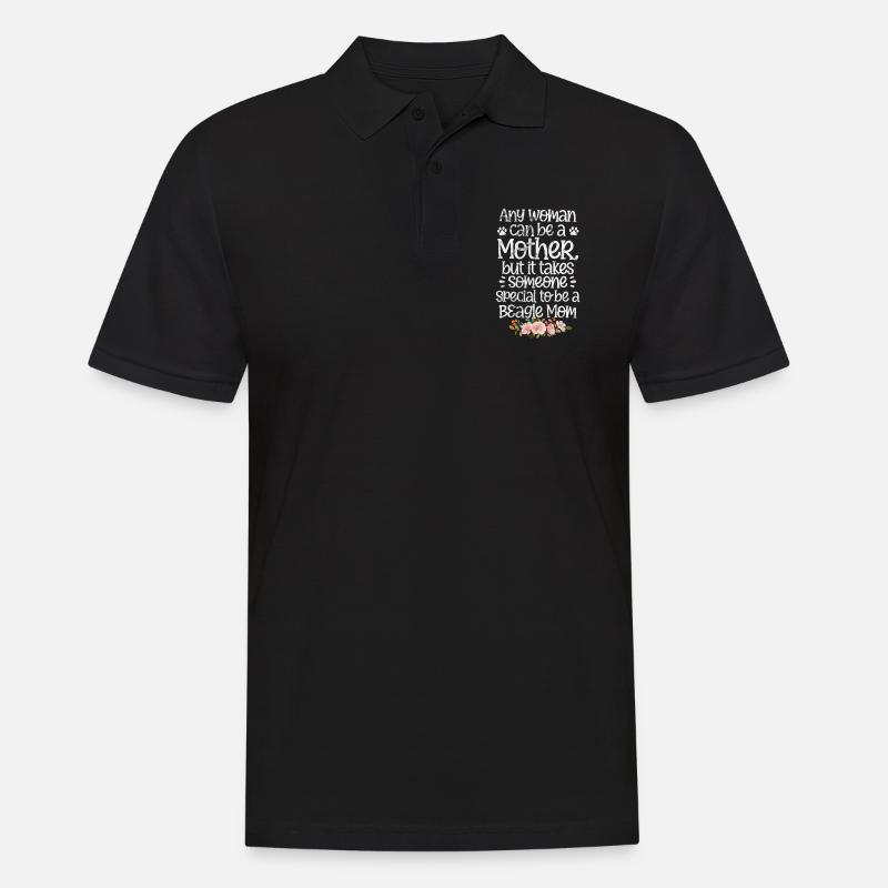 Beagle Mama - Männer Poloshirt - Schwarz