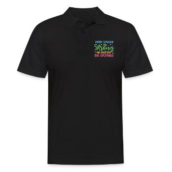 Mathematics - Men's Polo Shirt - black - Front - Kai (181cm)