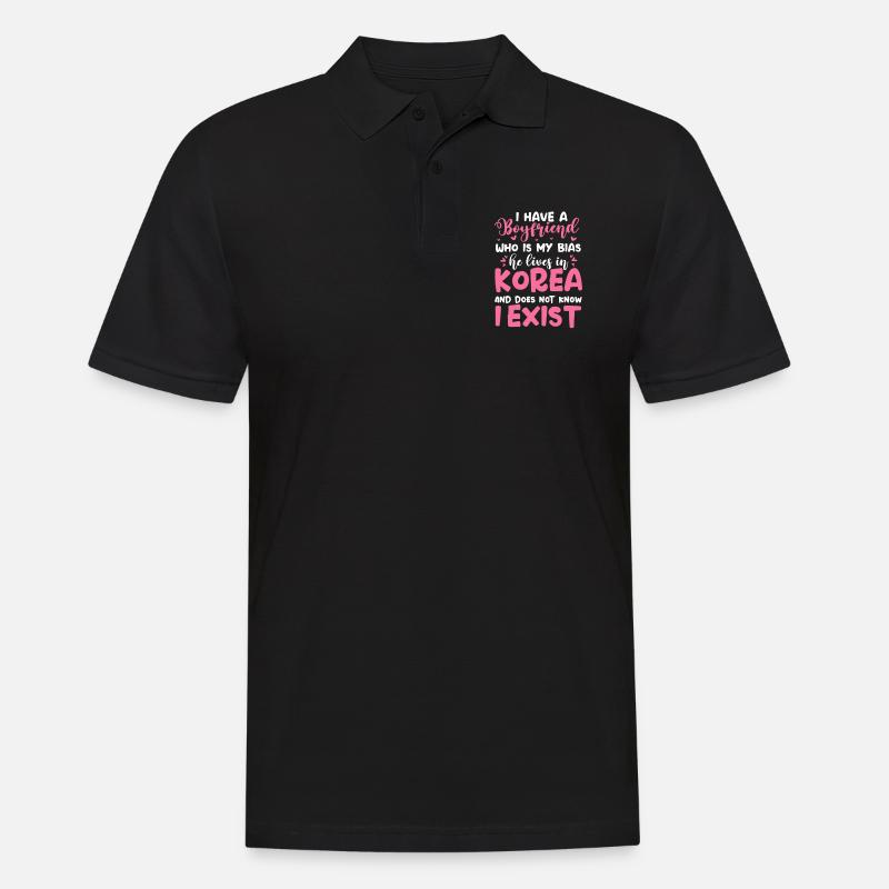 K-Pop - Männer Poloshirt - Schwarz