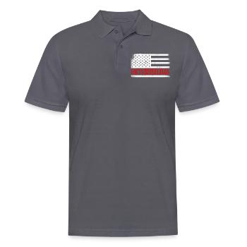 US-Flagge, Fakten Über Gefühle - Männer Poloshirt - Anthrazit - Vorne - Nico (186cm)