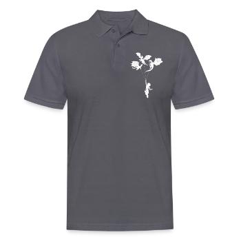 Drôle de petit garçon branché avec dragon - Polo Homme - charbon - Devant - Nico (186cm)