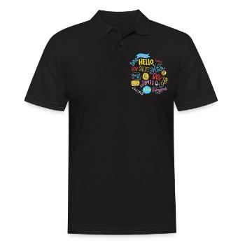 Haben Sie Den Tag, Den Sie Verdienen, Motivierend - Männer Poloshirt - Schwarz - Vorne - Kai (181cm)
