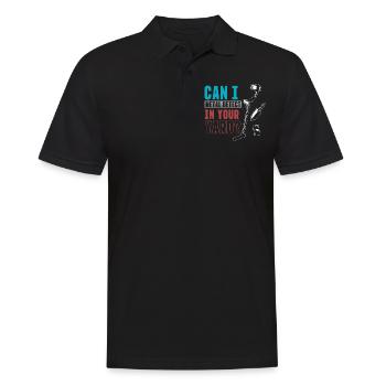 Détection de métaux, détecteur de métaux - Polo Homme - noir - Devant - Kai (181cm)