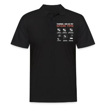 Board Games, Board Game, Board Games Games - Men's Polo Shirt - black - Front - Kai (181cm)
