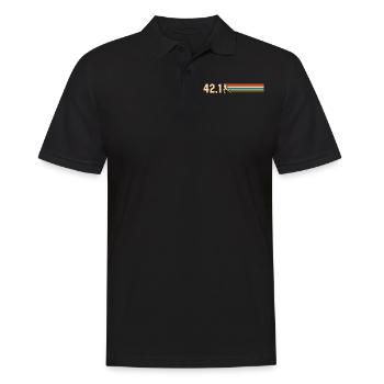 Semi-marathon, marathon, coureur - Polo Homme - noir - Devant - Kai (181cm)