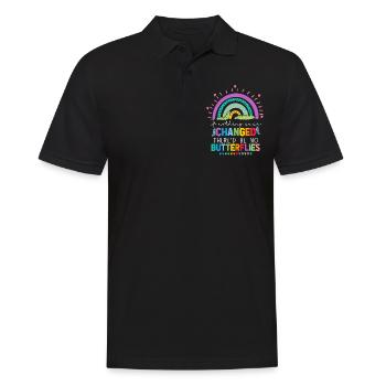Would there be no butterflies - Men's Polo Shirt - black - Front - Kai (181cm)