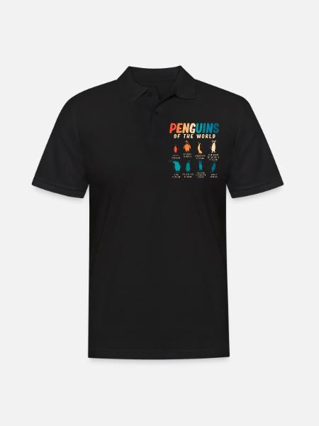 Penguins, Penguins, Penguin lovers - Men's Polo Shirt - black