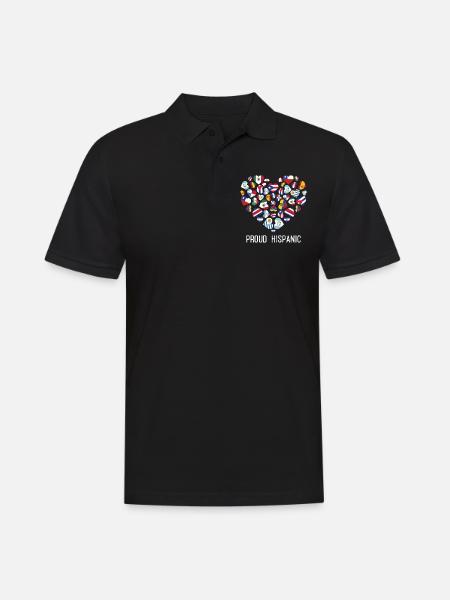 Proud Hispanic - Men's Polo Shirt - black