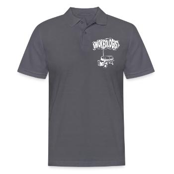 Smokoligist, BBQ, Grill, - Men's Polo Shirt - charcoal grey - Front - Nico (186cm)
