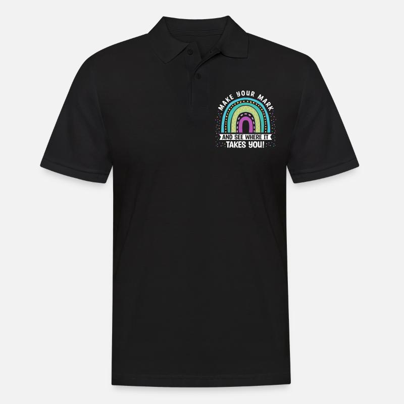 Make a sign and see - Men's Polo Shirt - black