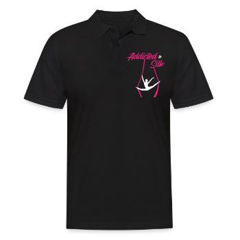 Gagnant de l’air. Soie aérienne - Polo Homme - noir - Devant - Kai (181cm)