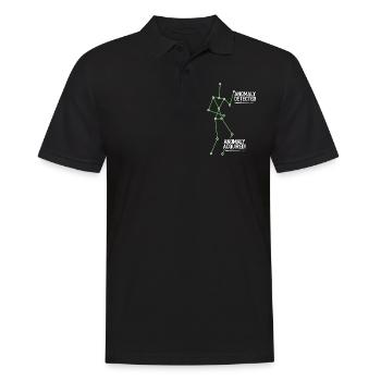 Ghost Hunter, compteur EMF, caméra thermique - Polo Homme - noir - Devant - Kai (181cm)