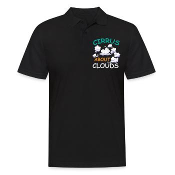 Meteorologist, meteorologist, weather forecast - Men's Polo Shirt - black - Front - Kai (181cm)