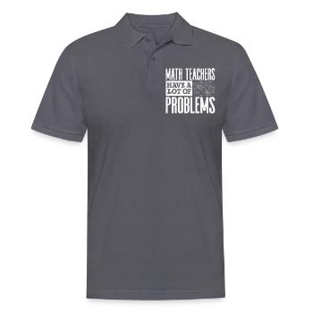 Mathematiklehrer - Männer Poloshirt - Anthrazit - Vorne - Nico (186cm)