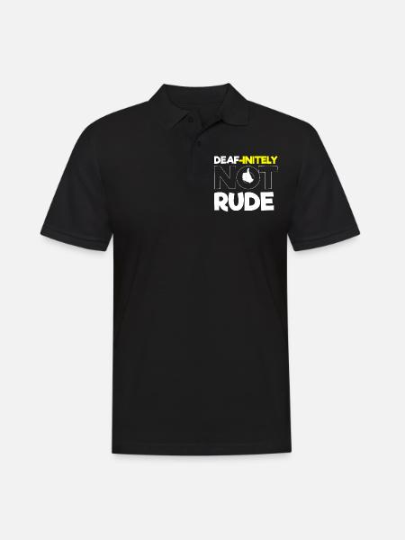 Deaf pride, hearing, disabled, deafness - Men's Polo Shirt - black