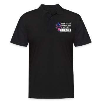 Robotics, robot builders - Men's Polo Shirt - black - Front - Kai (181cm)