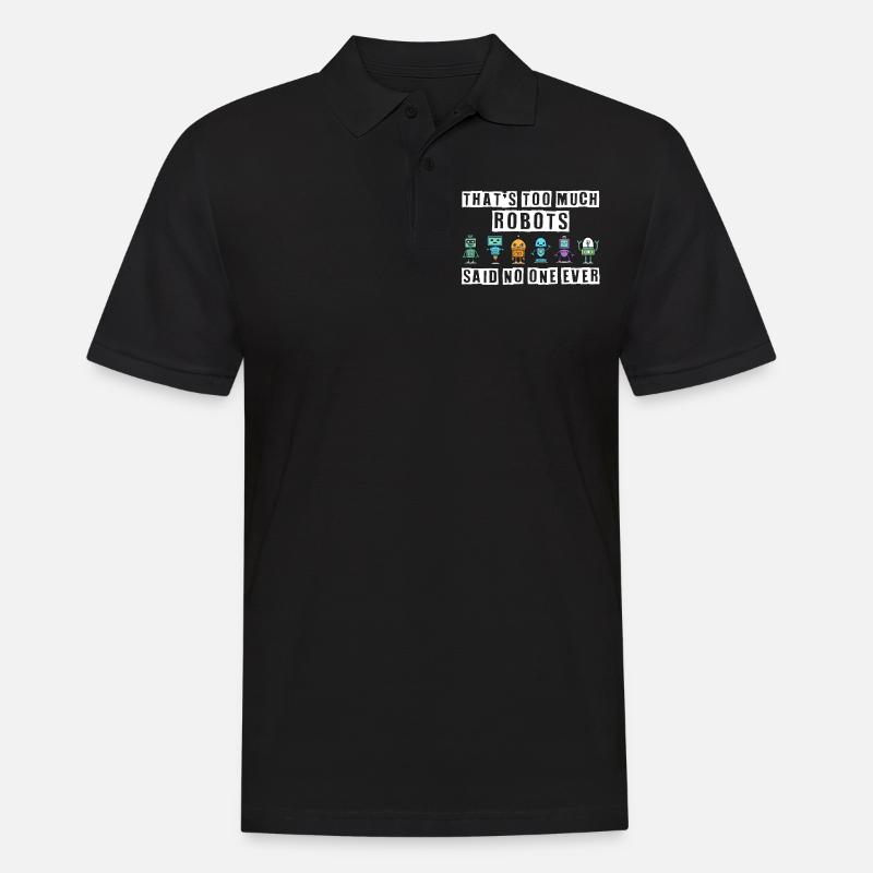 Robotik, Roboterbauer - Männer Poloshirt - Schwarz
