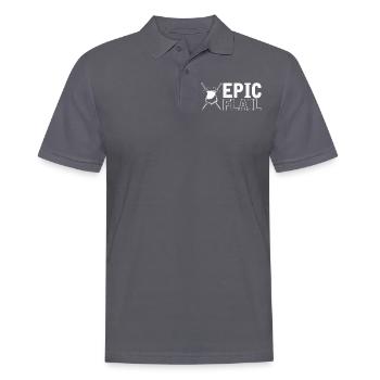 Larp, Larping, Jeu de rôle - Polo Homme - charbon - Devant - Nico (186cm)